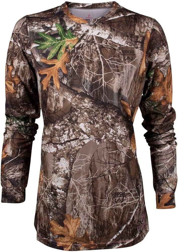 King's Camo Ladies Hunter Series Long Sleeve Camo Tee | Amazon (US)