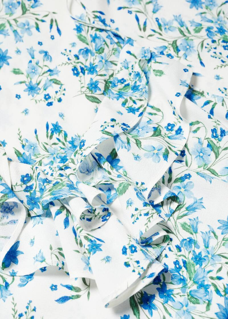 Ruffled floral dress -  Women | Mango United Kingdom | MANGO (UK)