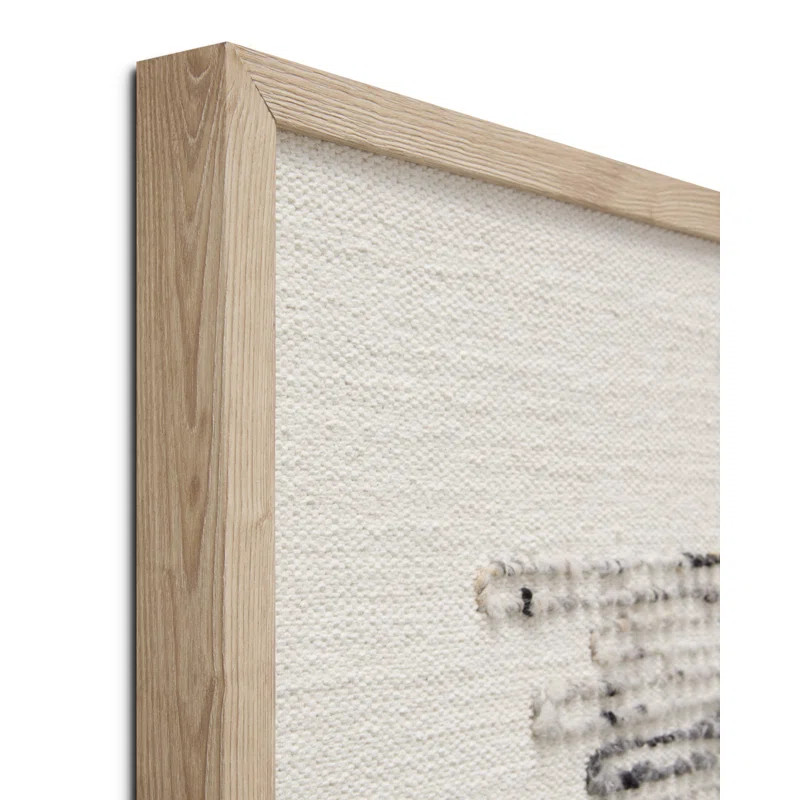 Amber Lewis x Loloi Sutter Silver / Ivory 3'-2" x 3'-6" Wall Art | Wayfair North America