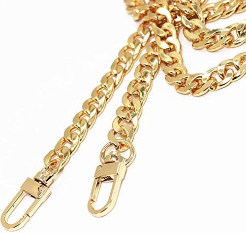 WEICHUAN 47" DIY Iron Flat Chain Strap Handbag Chains Accessories Purse Straps Shoulder Cross Body R | Amazon (US)