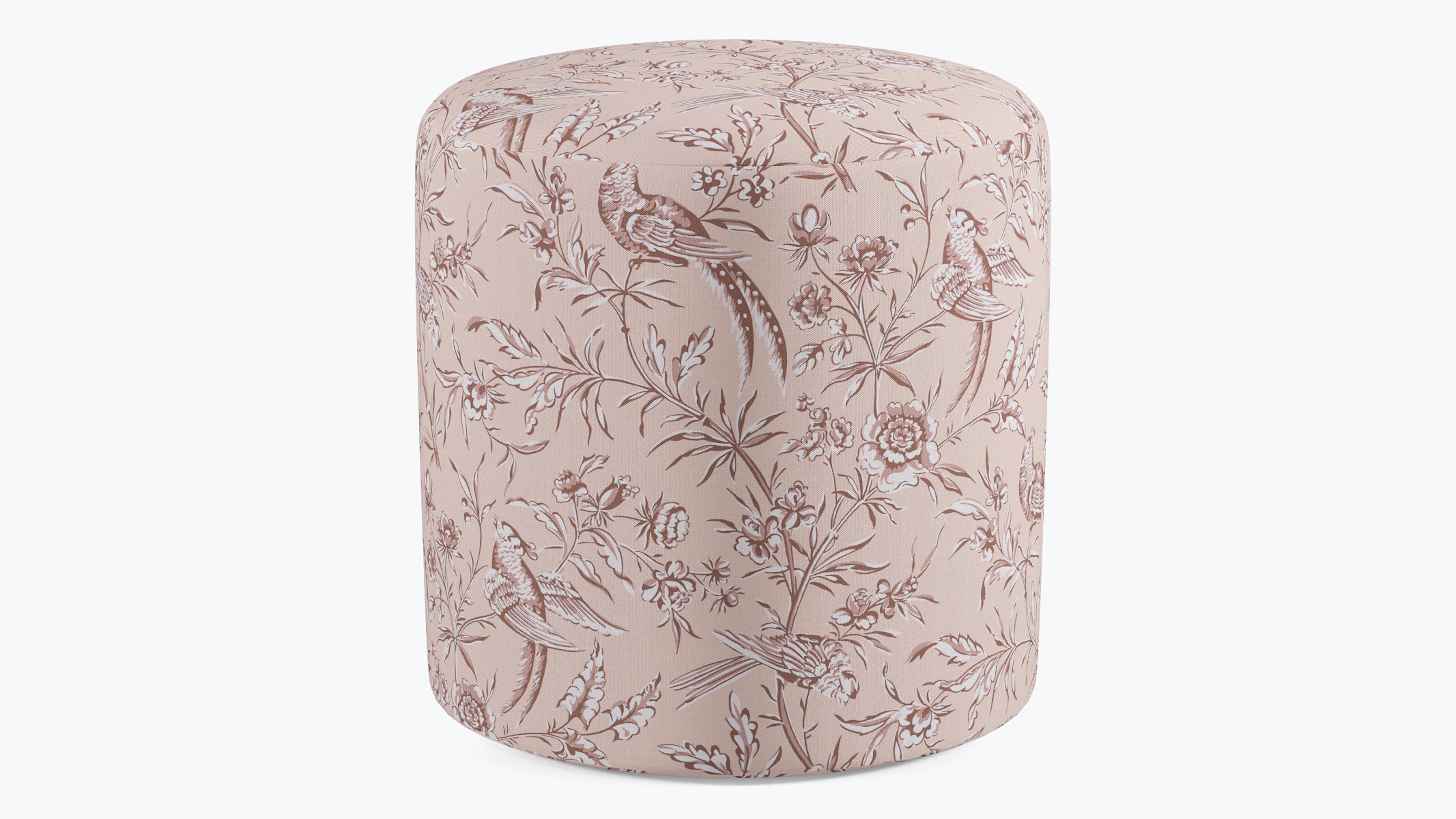 Drum Ottoman | Blush Aviary | The Inside