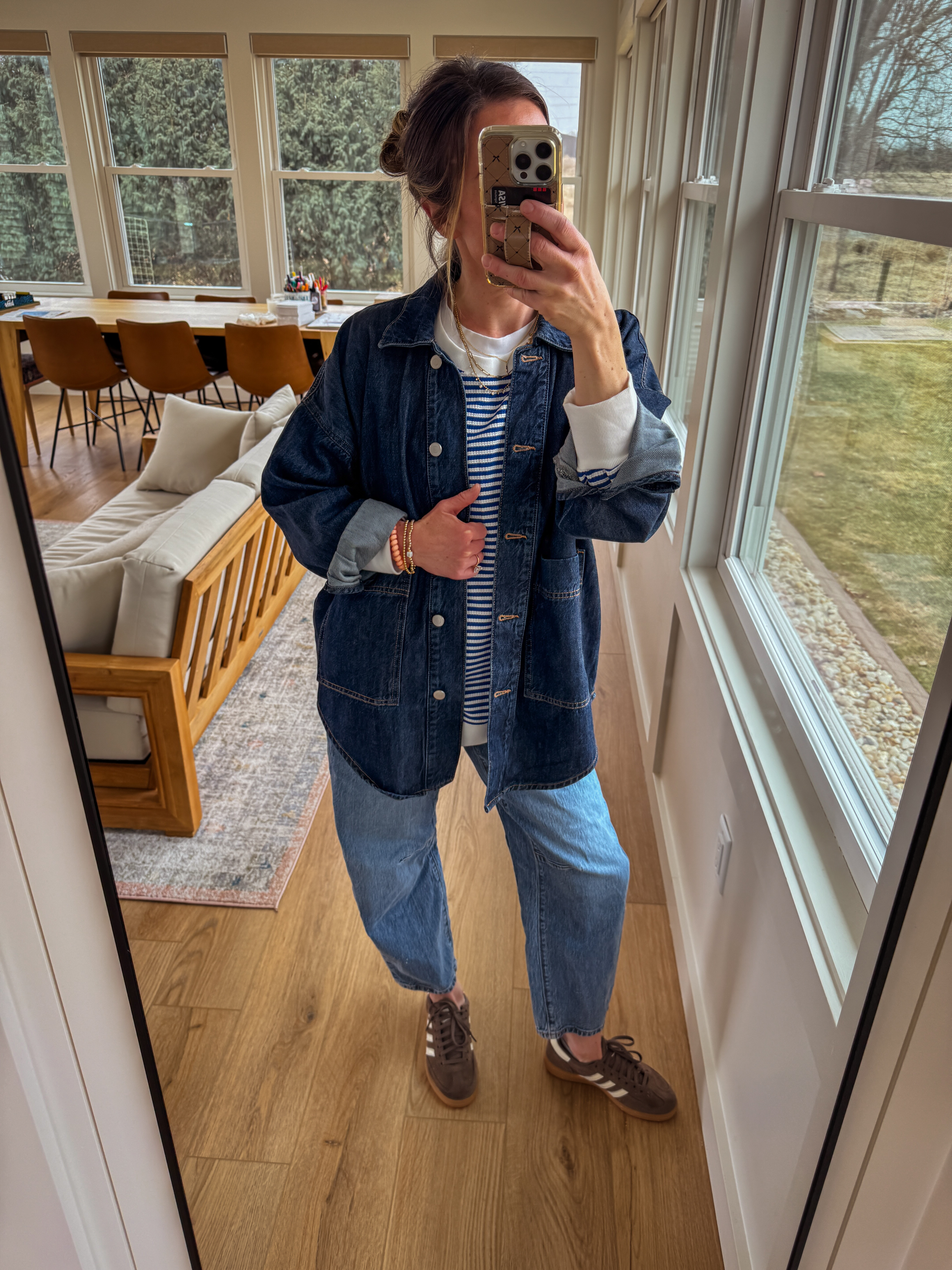  OOTD - denim on denim done right! 

 

#LTKPetite #LTKOver40 #LTKootd