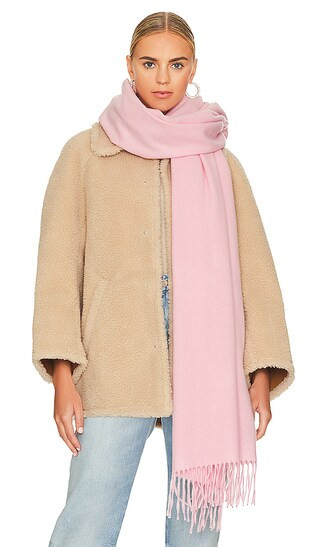 Addison Recycled Wool Scarf in Light Pink | Revolve Clothing (Global)