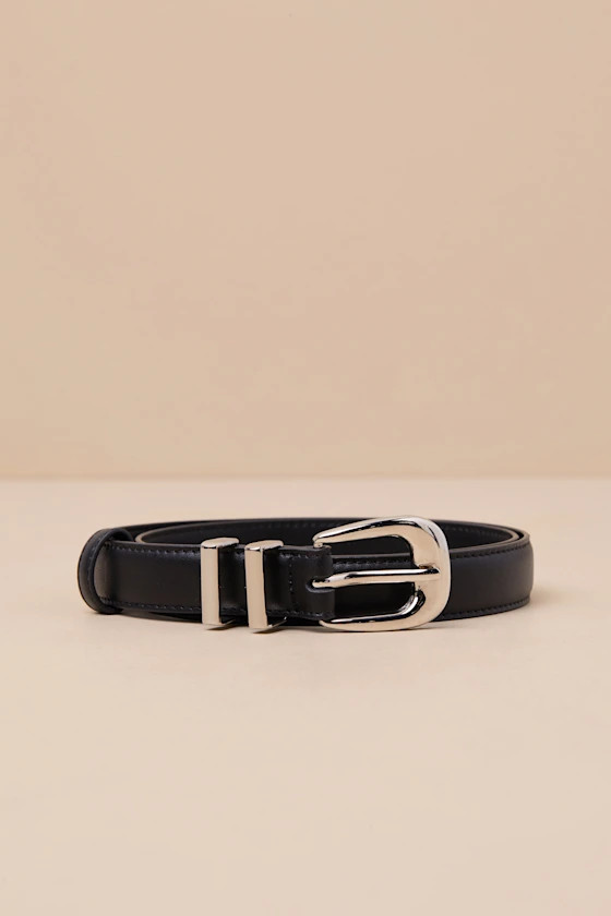 Exclusive Addition Black and Silver Leather Belt
            Lulus
         $28
        Product R... | Lulus
