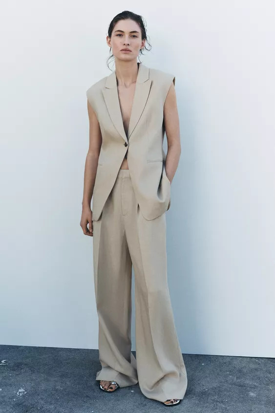 ZW COLLECTION DARTED TROUSERS | Zara US