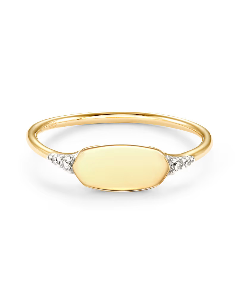 Fern Band Ring in White Diamond | Kendra Scott