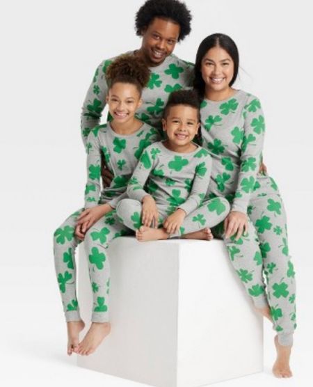 Matching Family St. Patrick's Day pajamas 🍀 

#LTKfamily #LTKkids #LTKSeasonal