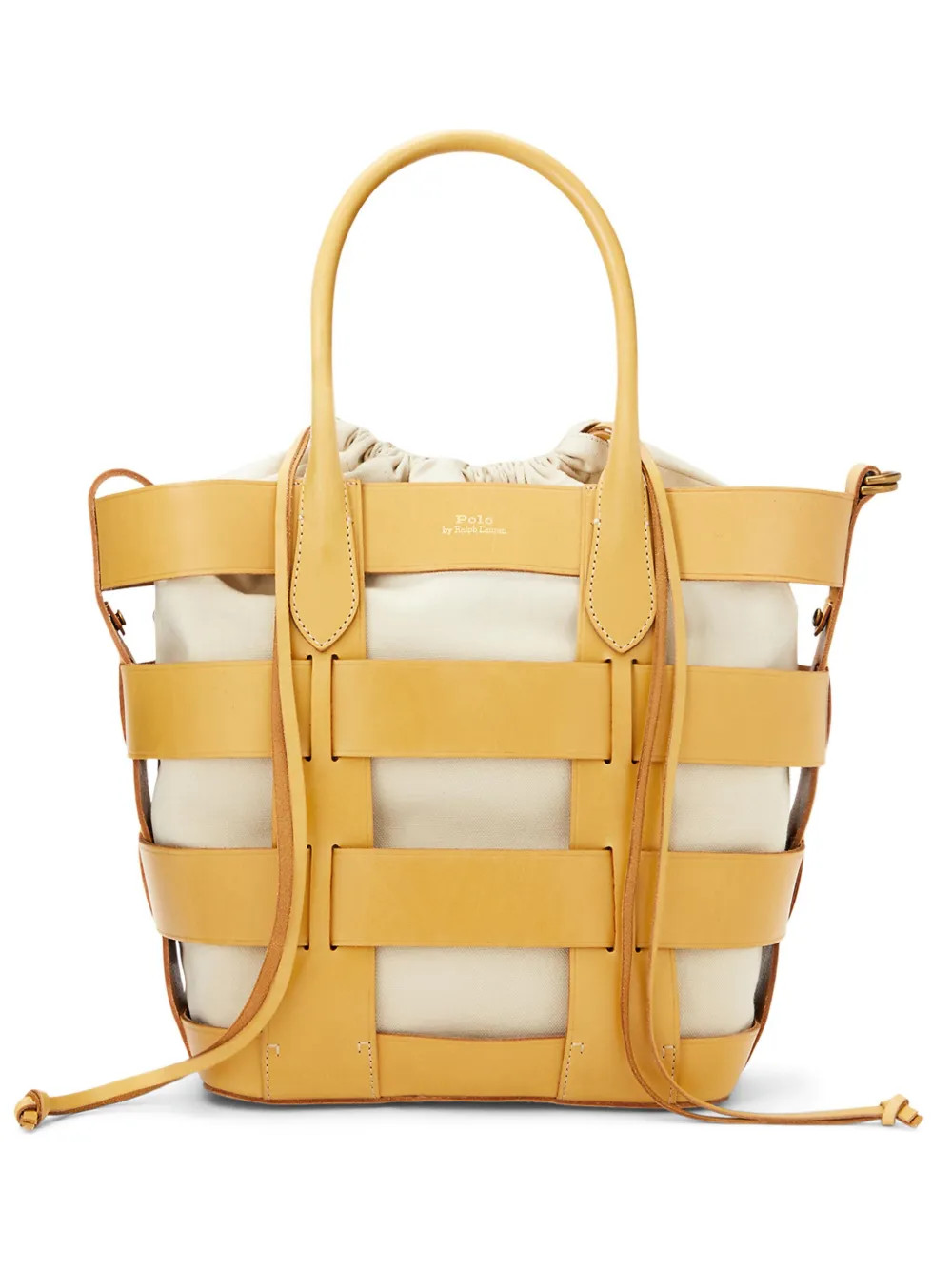Polo Ralph Lauren Woven Leather Tote Bag | Yellow | FARFETCH UK | Farfetch Global
