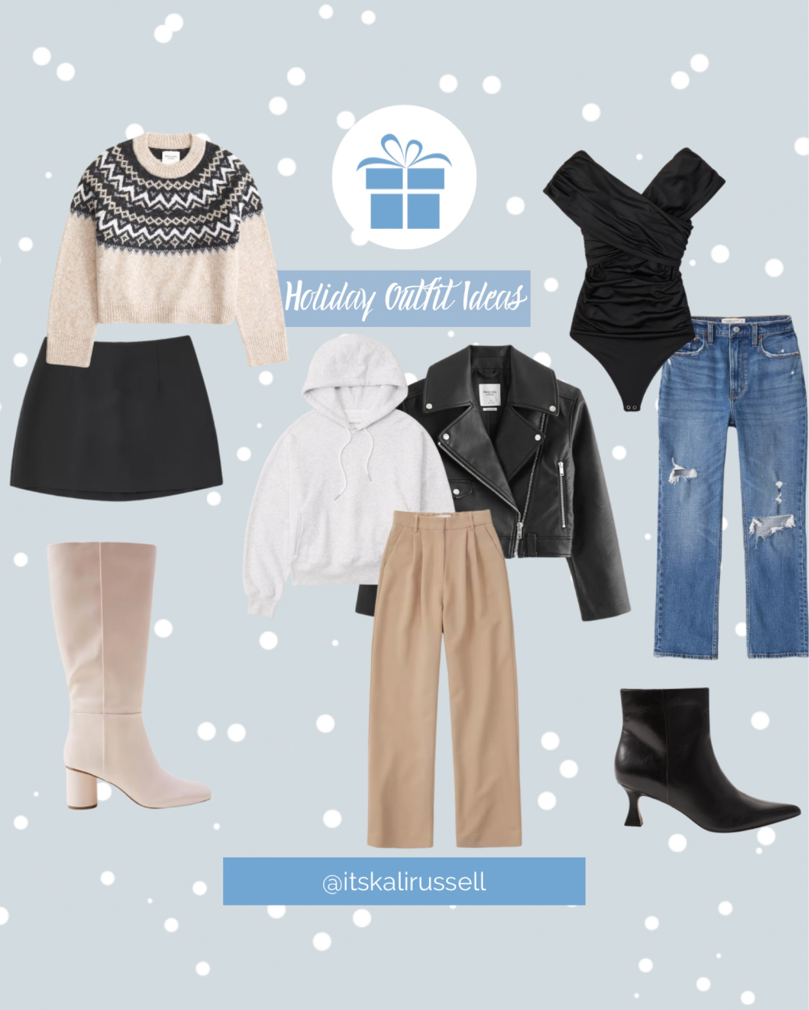 Loving these pieces for a variety of holiday activities! Most of the pieces can be mixed and matched, and you can never go wrong with an ankle bootie and tall boot  

#LTKGiftGuide #LTKHoliday #LTKstyletip