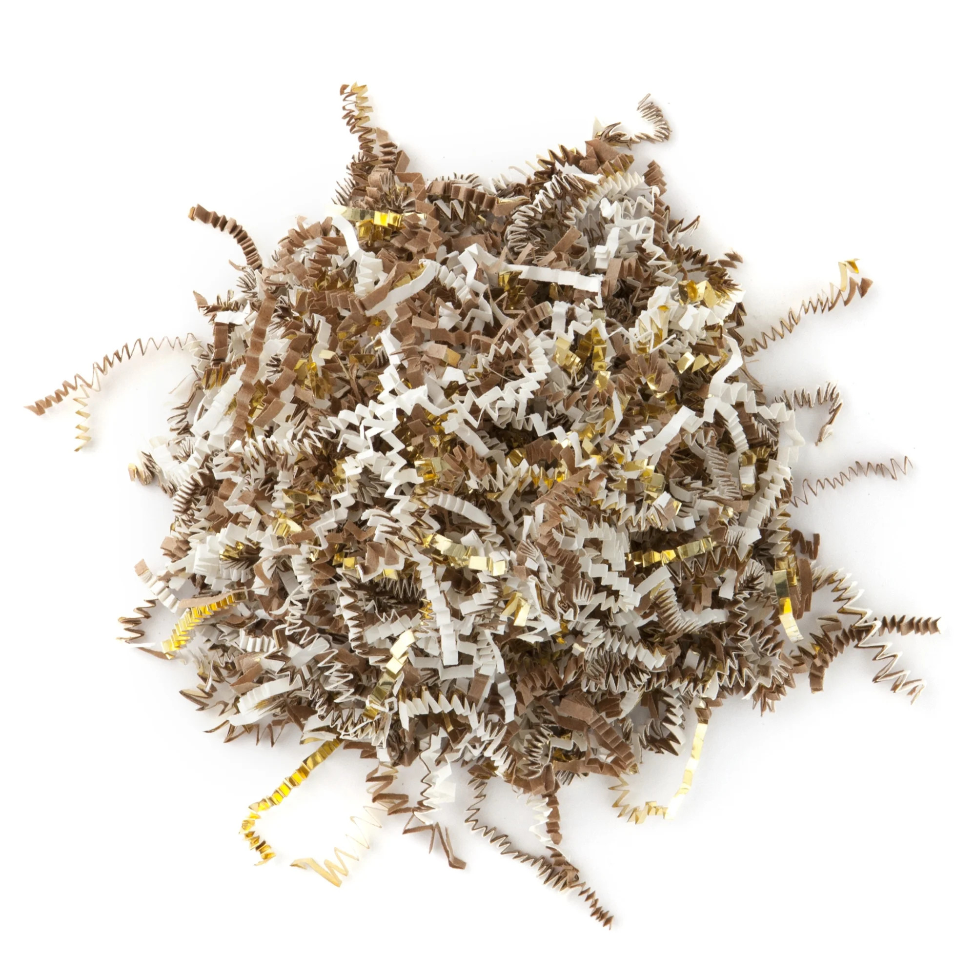 Hallmark Shredded Paper (Kraft, Ivory and Metallic Gold) 1.5 oz. | Walmart (US)
