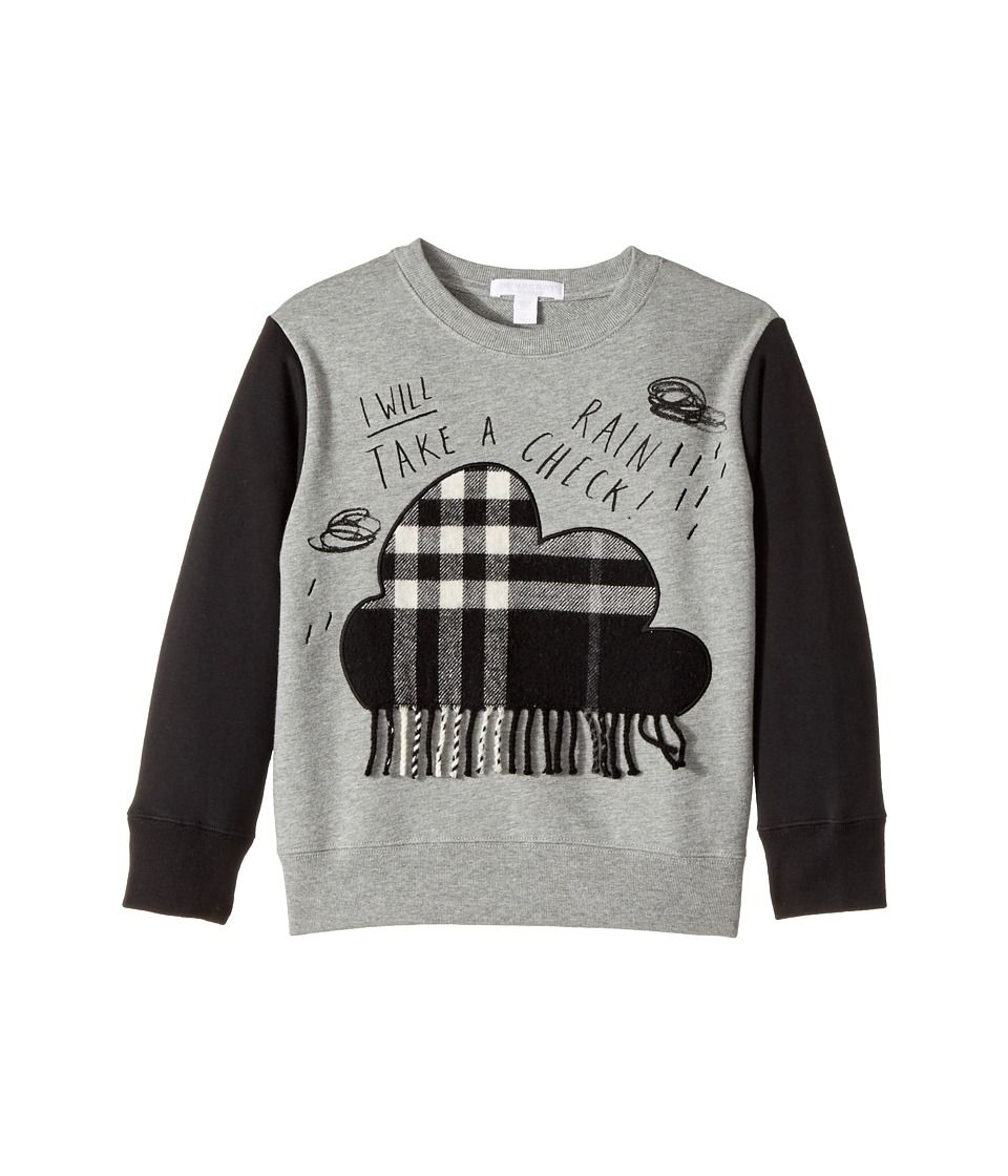 Burberry Kids - Rain Cloud Sweater (Little Kids/Big Kids) (Black) Boy's Sweater | Zappos