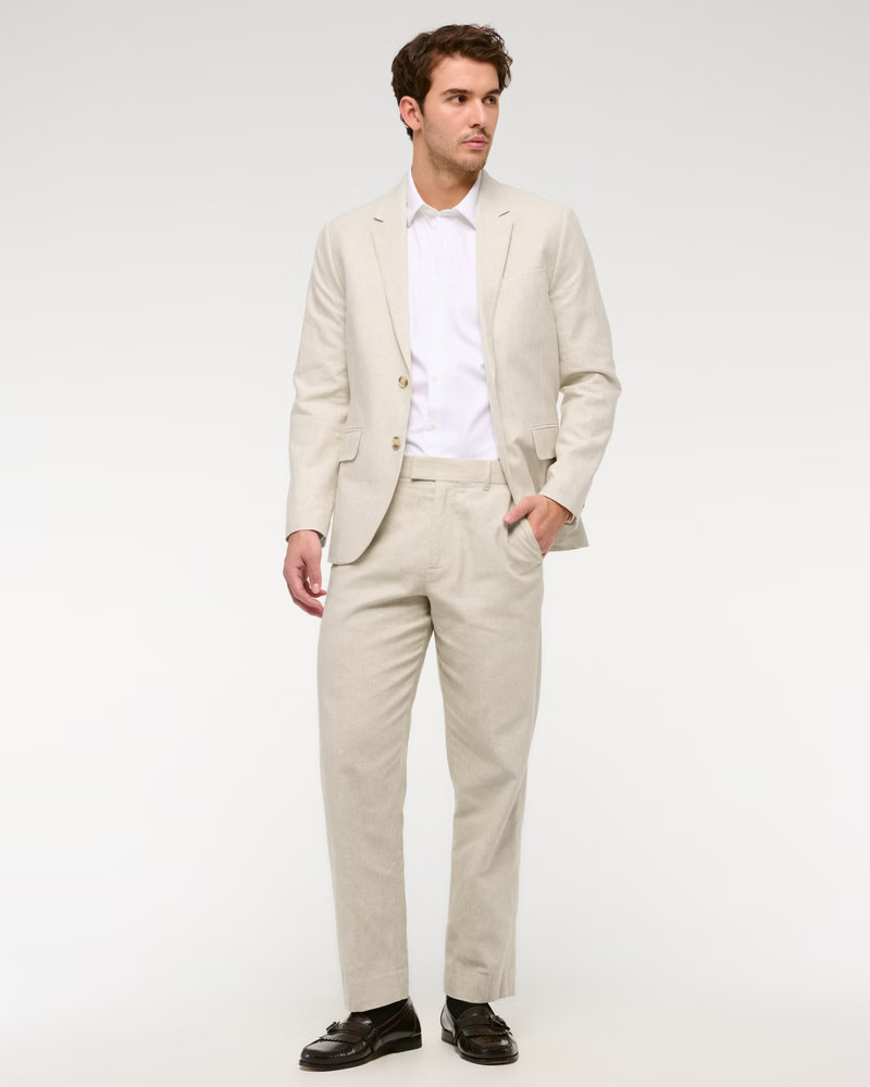 The A&F Collins Linen-Blend Suit Pant | Abercrombie & Fitch (US)