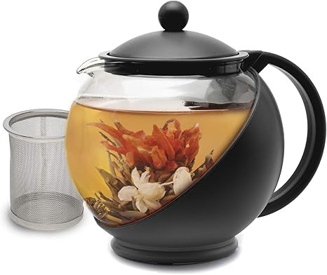 Primula Half Moon Teapot with Removable Infuser, Borosilicate Glass Tea Maker, Stainless Steel Fi... | Amazon (US)