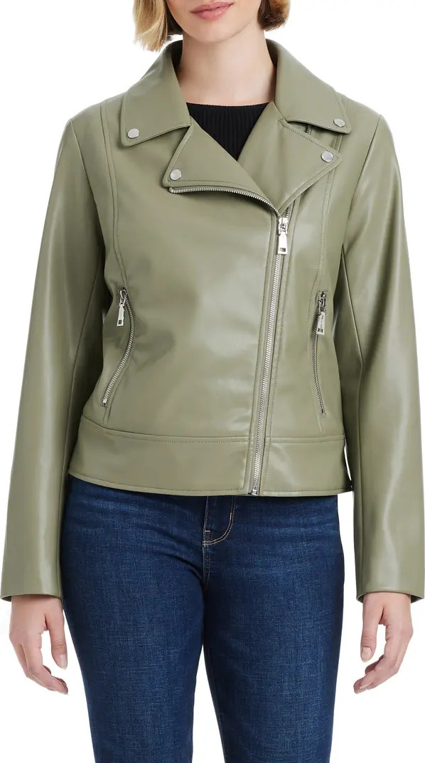 Asymmetric Zip Faux Leather Jacket | Nordstrom