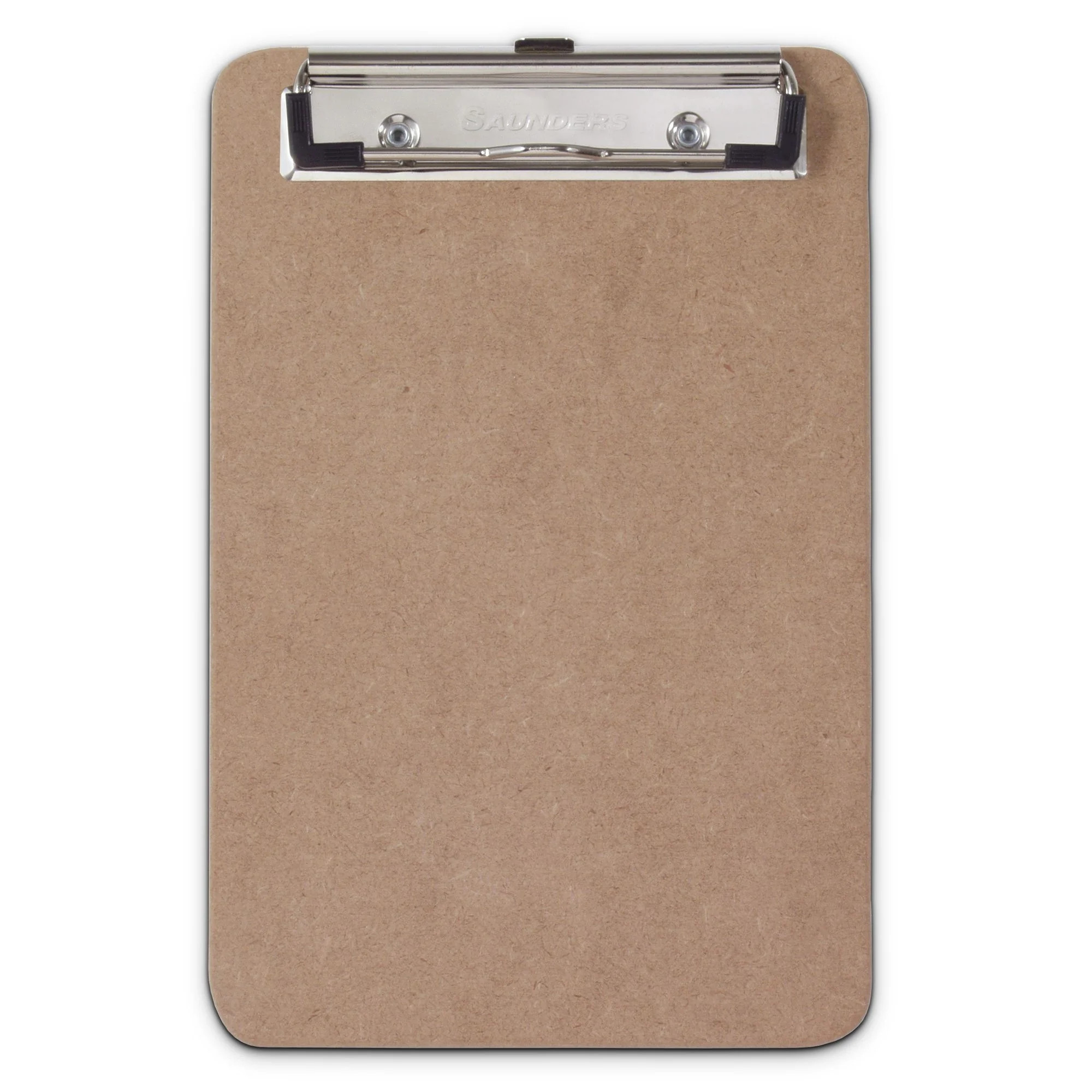 Saunders Hardboard Memo Size Clipboard (6" x 9") with Low Profile Clip and Hanging Hole | Walmart (US)