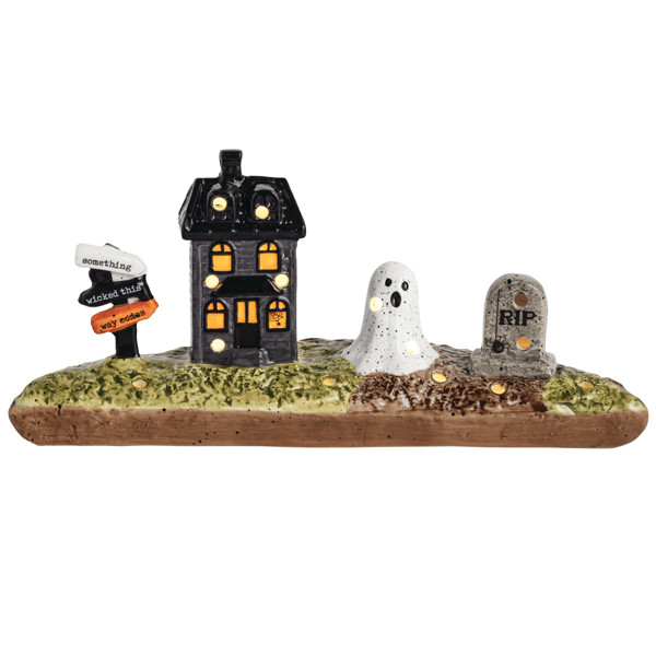 Large Halloween Light-Up Sitter | Mud Pie