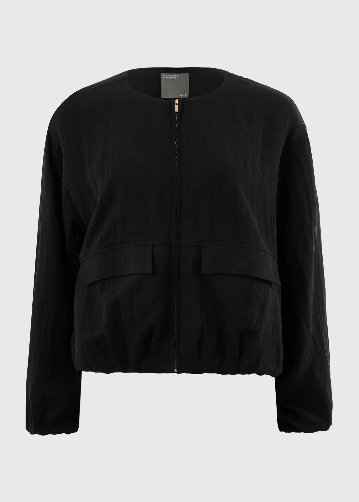 Black Lyocell Co Ord Bomber Jacket - 8 | Matalan UK | Matalan (UK)