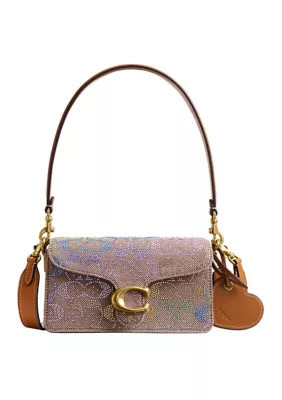 COACH Tabby Shoulder Bag in Crystal Signature Jacquard | Belk
