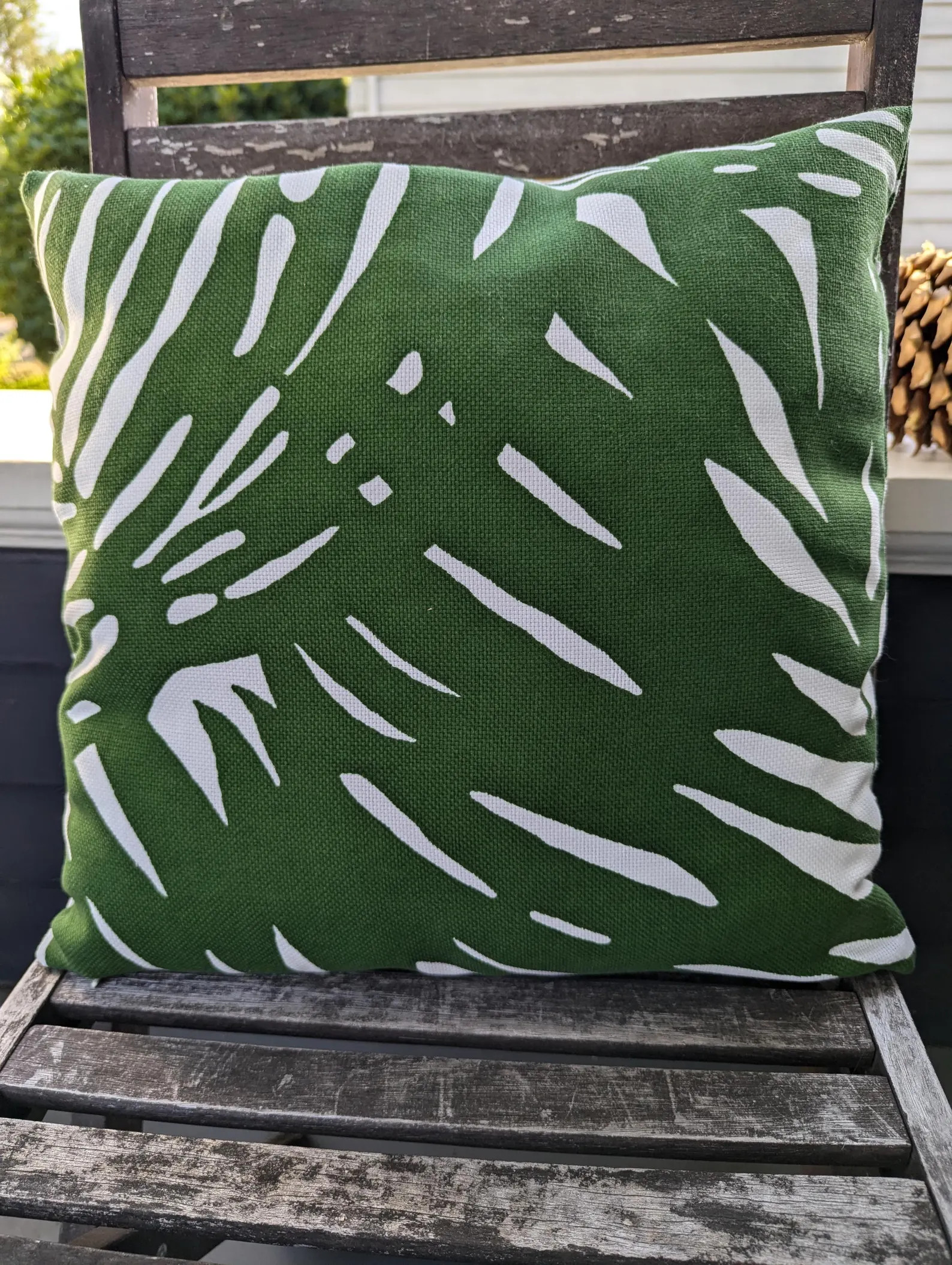 Palm Serena and Lily Artichoke Print Outdoor Pillow Cover - Etsy | Etsy (US)
