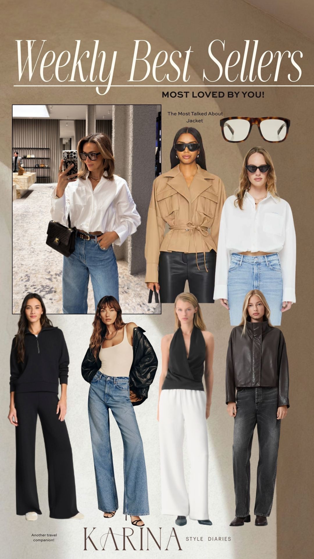 Our weekly most loved items by you! Adding a similar jacket to the one we sold out, most loved jeans and two of my most worn airport/travel pants size small 

#LTKOver40 #LTKSeasonal #LTKootd