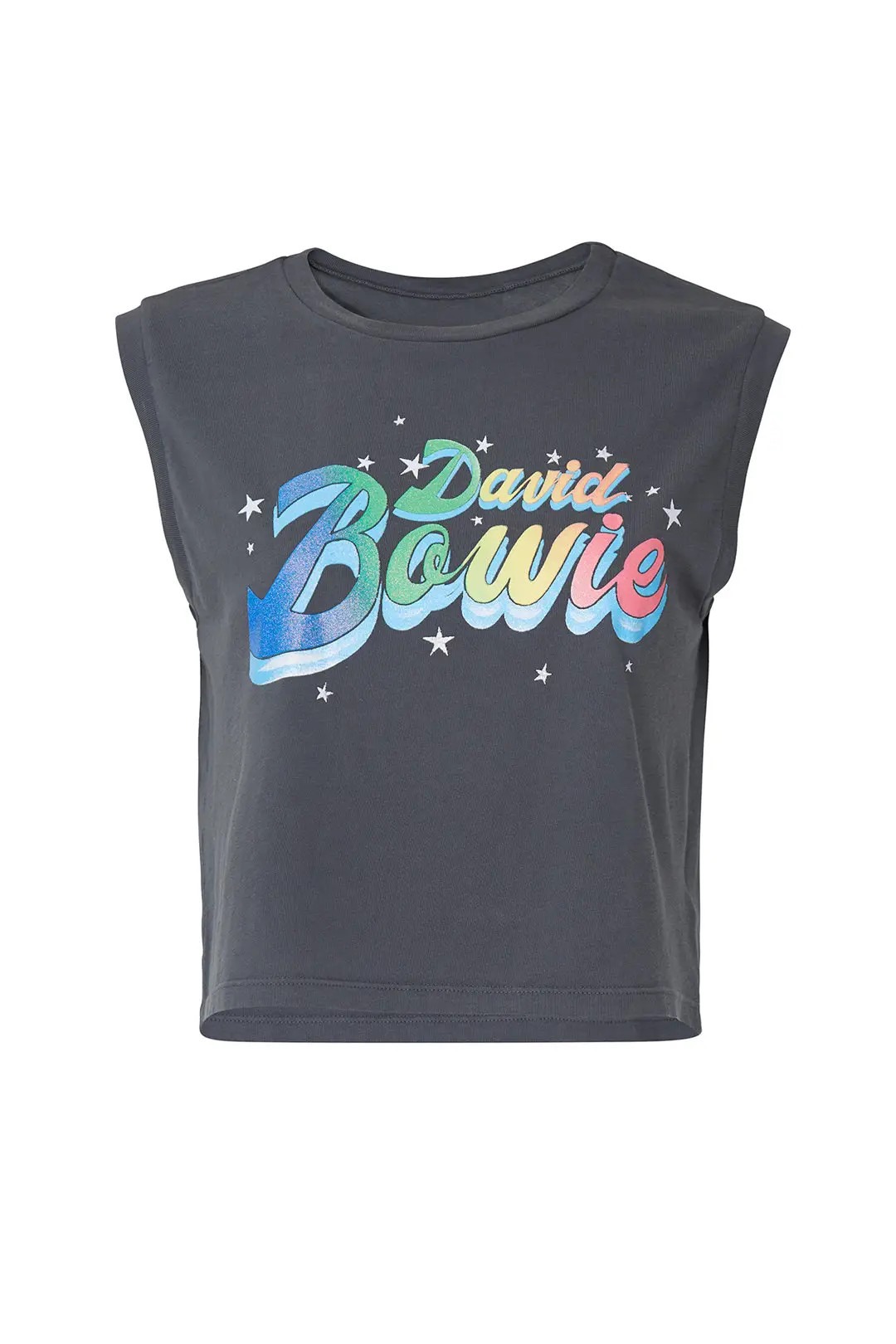 DAYDREAMER David Bowie Glitter Rebel Crop Top | Rent The Runway