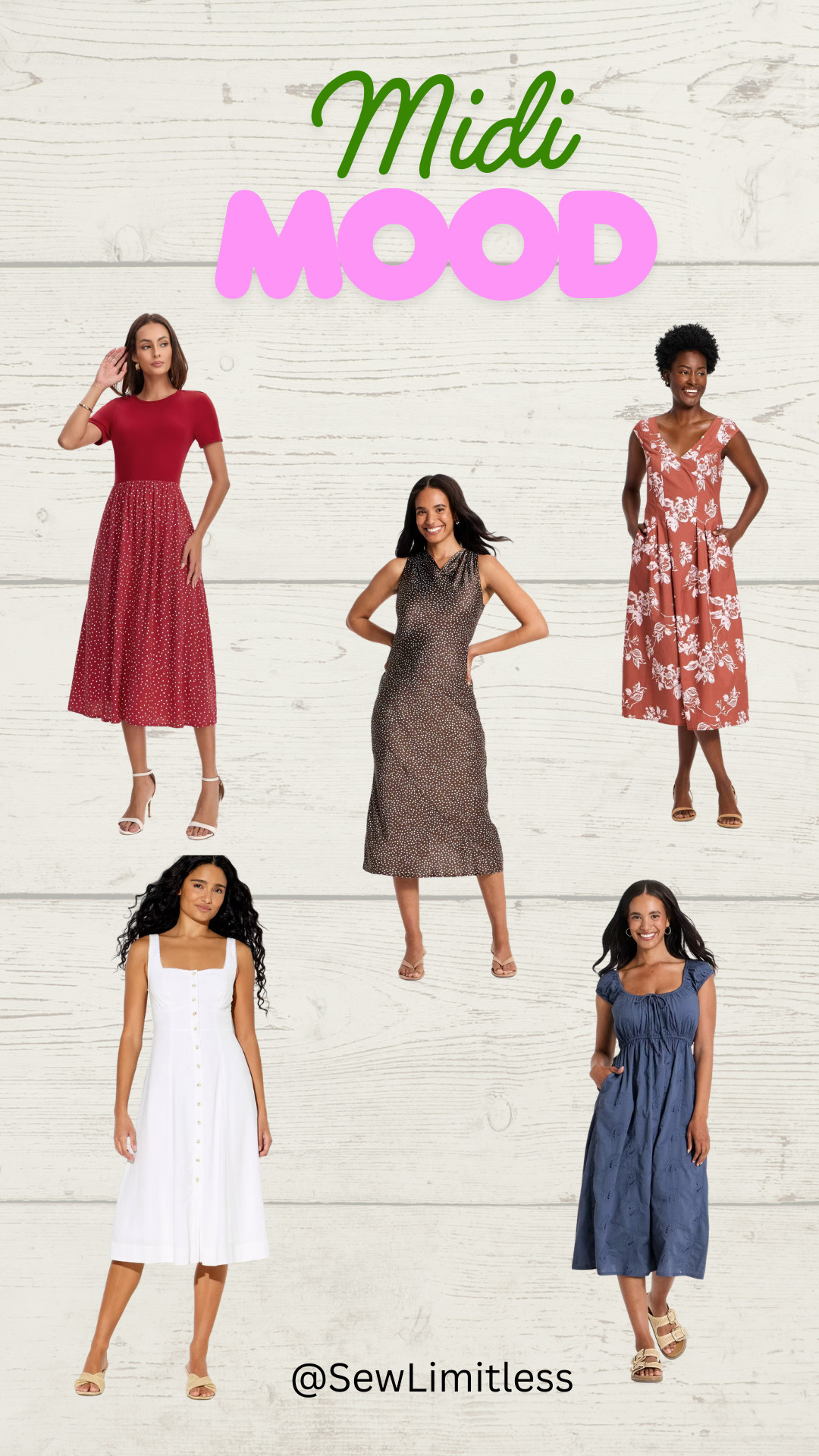 These are some great summer midi dresses. Perfect for work or play! And most of these have pockets!  

 #LTKSeasonal #LTKOver40 #LTKWorkwear