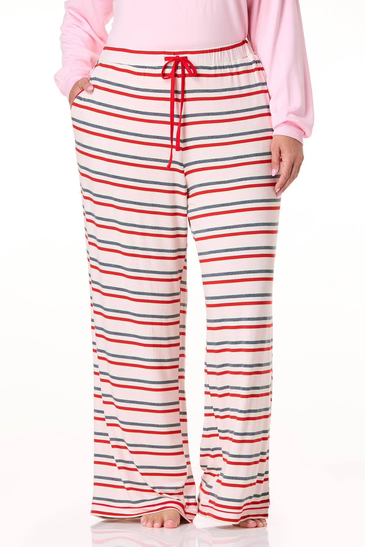 Plus Size Cheerful Stripe Sleep Pants | Cato Fashions