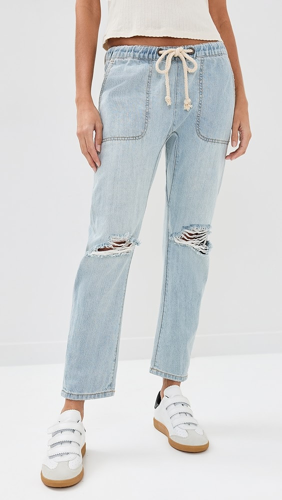 One Teaspoon Shabbies Drawstring Boyfriend Jeans | Shopbop | Shopbop