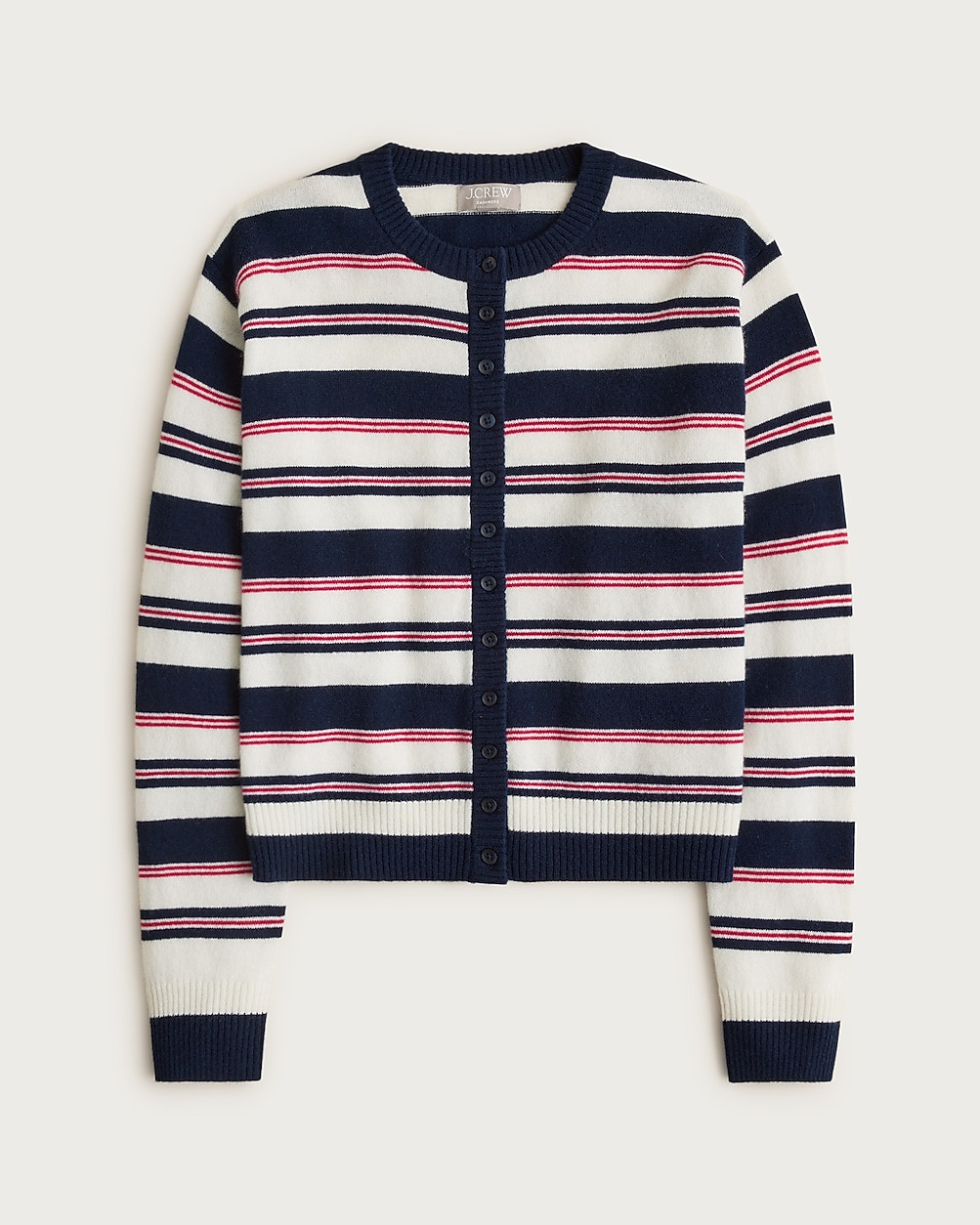 Perfect cashmere cardigan in stripe | J. Crew US