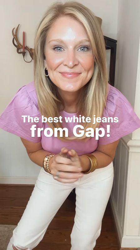 40% off the best white jeans from gap! They’re comfortable, not see-through, and run tts. I’m in a 28.


#LTKSaleAlert #LTKSeasonal #LTKStyleTip