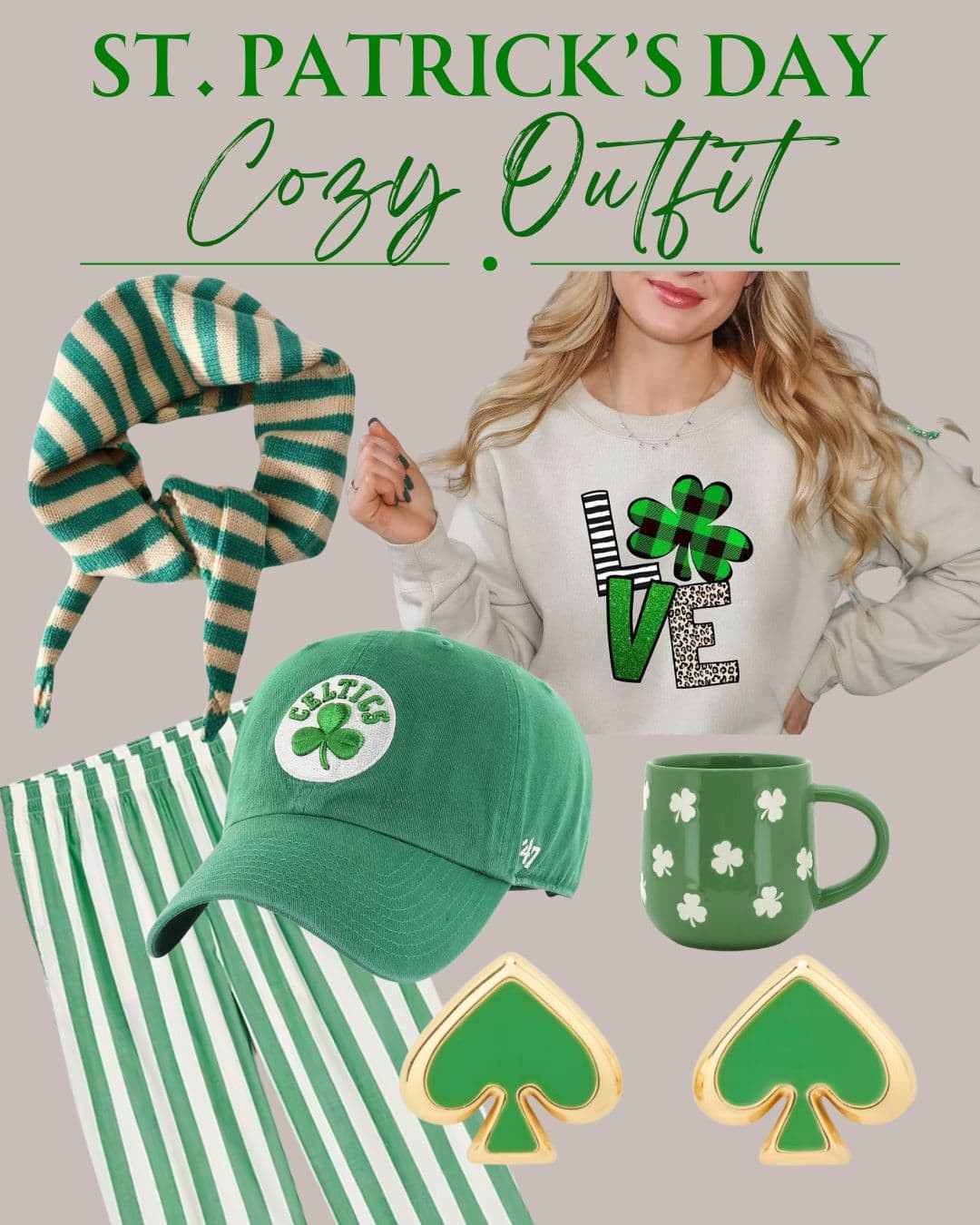 Festive and cozy St. Patrick’s Day outfit to make those greens pop for the holiday! #stpatricksday #stpatricksdayoutfit #stpatricksdaydecor

#LTKSpringSale #LTKSeasonal #LTKSaleAlert