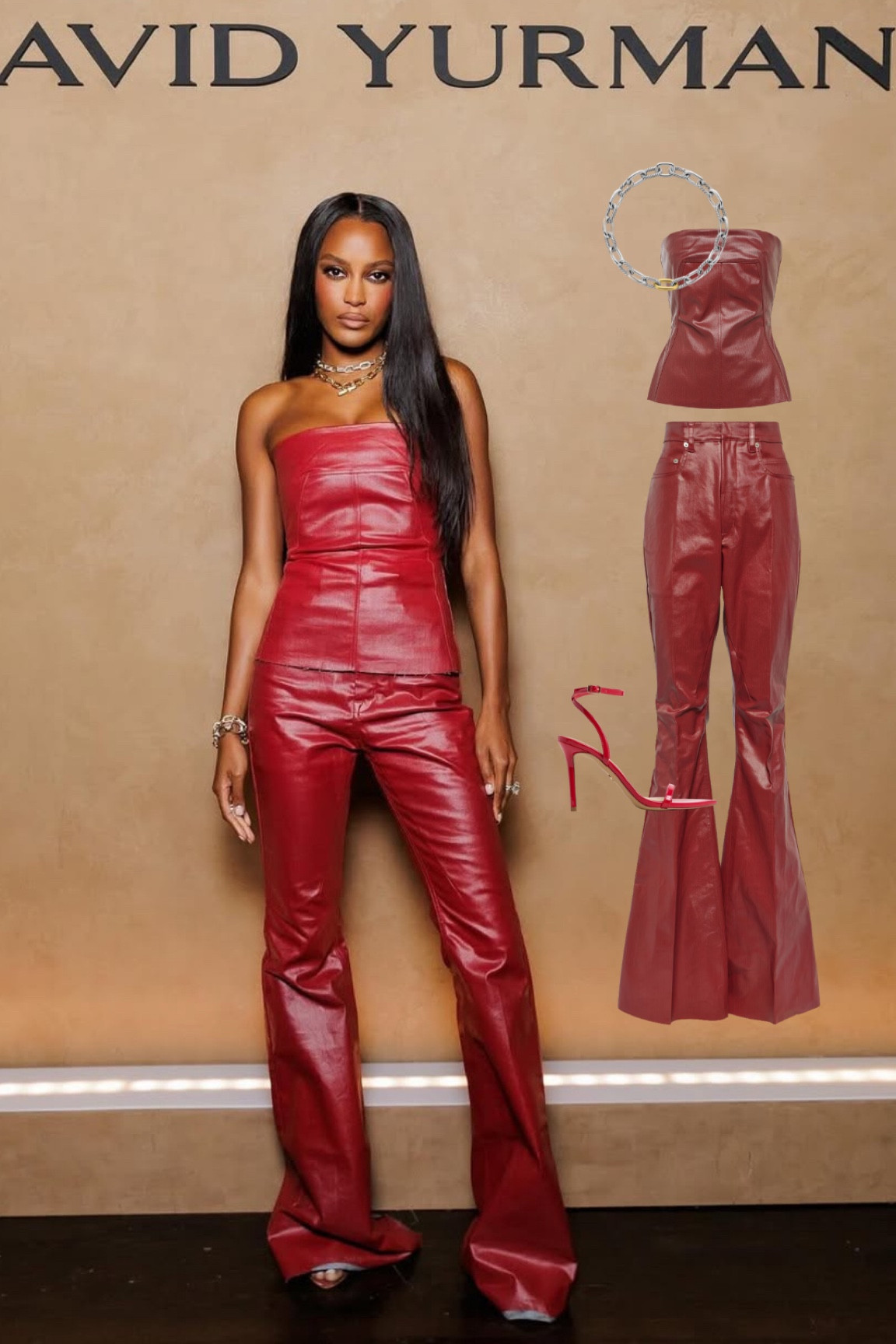 David Yurman outfit details 

outfit inspo l red set l matching set 