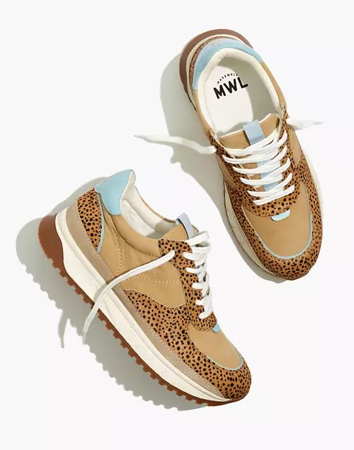 Kickoff Trainer Sneakers in Spot Dot Calf Hair and Nubuck | Madewell