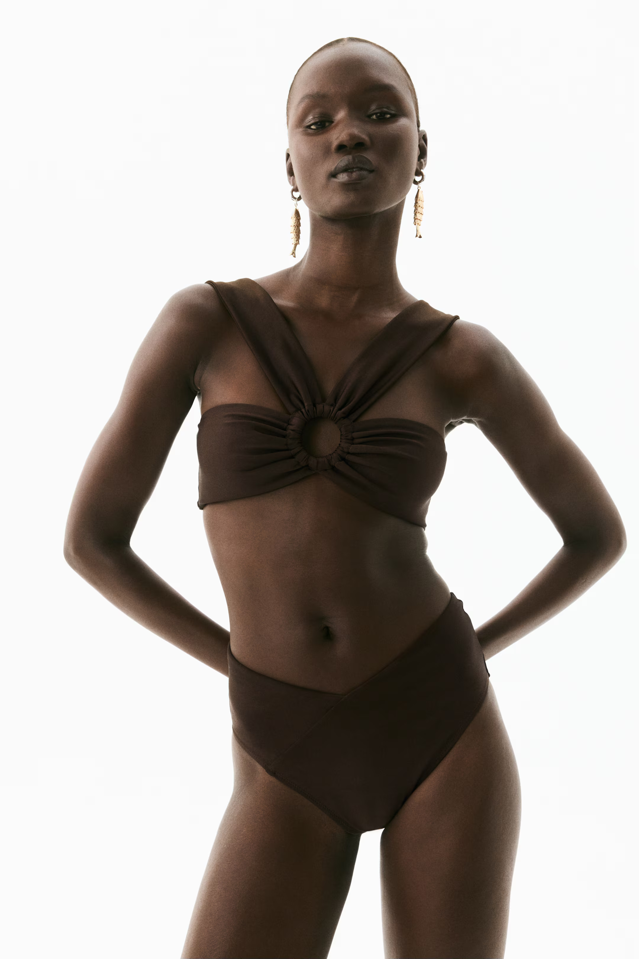 Cheeky Bikinihose High Rise - Dunkelbraun - Ladies | H&M AT | H&M (DE, AT, CH, NL, FI)