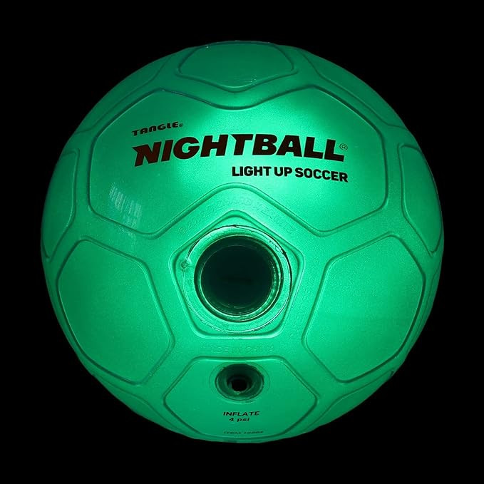 Nightball Soccer Ball LED Light Up Ball - Glow in The Dark Glow Ball Soccer Ball Gifts - Orange T... | Amazon (US)