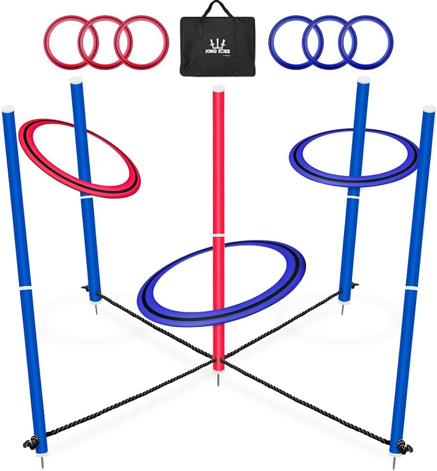 Swooc Games - King Toss\u2122 | Giant Ring Toss Game for Kids and Adults (4ft x 4ft) | Weatherpro... | Amazon (US)