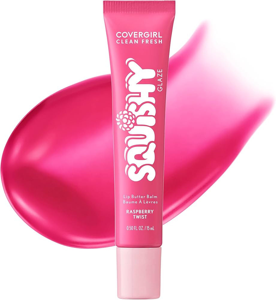 COVERGIRL Clean Fresh Squishy Glaze Lip Butter Balm, Flavored, Non-Sticky, with Vitamin E & Shea ... | Amazon (CA)