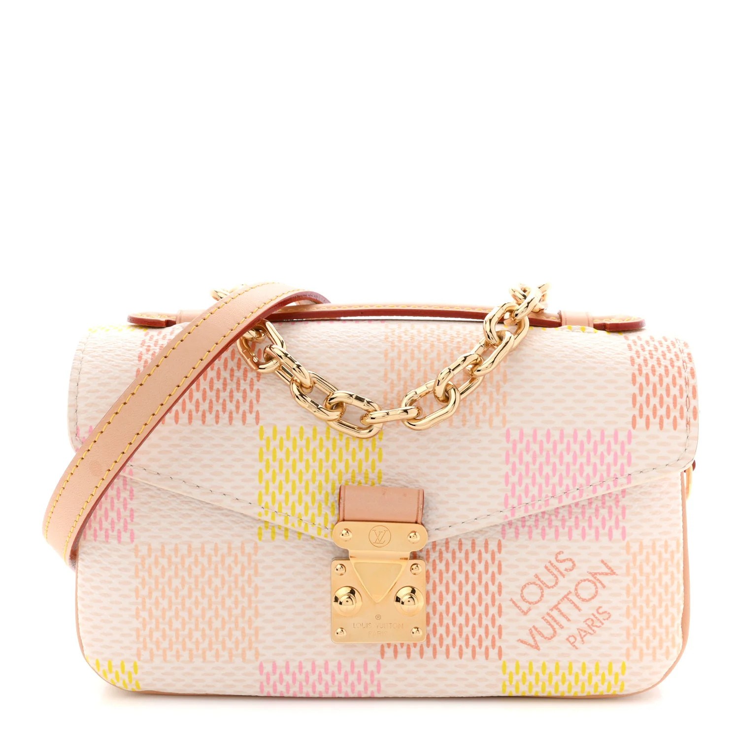 Louis Vuitton Damier Giant Pochette Metis East West Peach 1870563 | FASHIONPHILE (US)