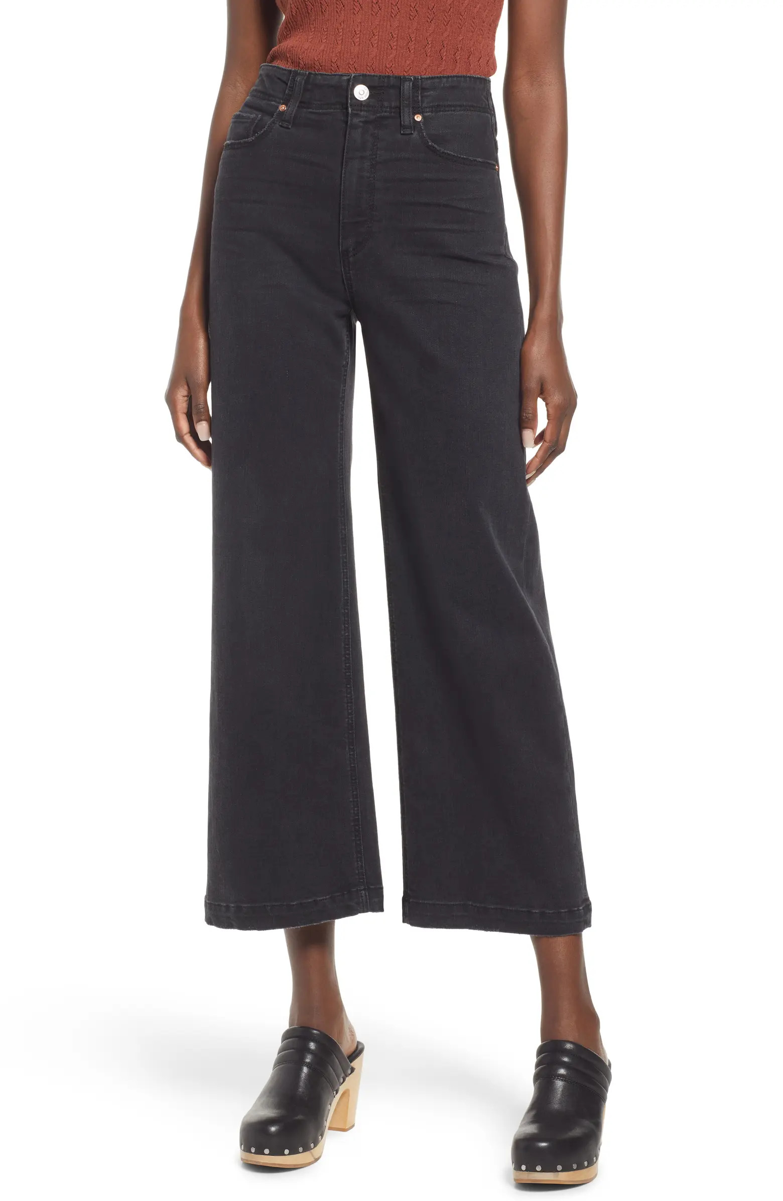 Anessa High Waist Wide Leg Jeans | Nordstrom