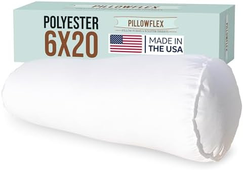 Pillowflex Bolster Pillow - 6x20 - Plush Polyester-Filled Insert for Decorative Shams - Odorless,... | Amazon (US)