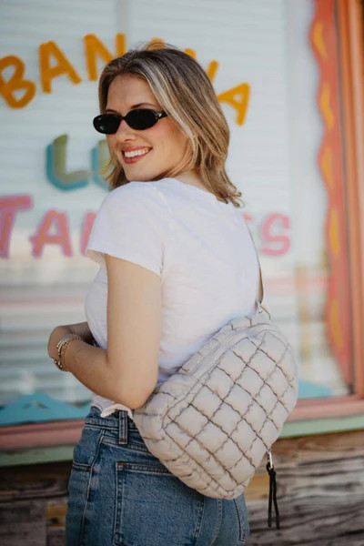 Sand Women's Quilted Sling Bag | Katydid.com