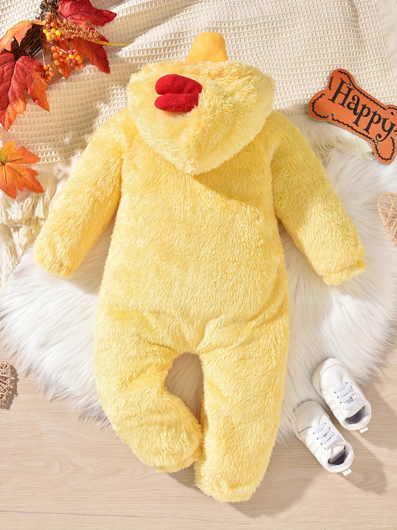 Cute & Warm! Baby Girls Boys Party Halloween Dress Up - Yellow Chicken Shape Zip Up Hooded Bodysu... | Temu Affiliate Program