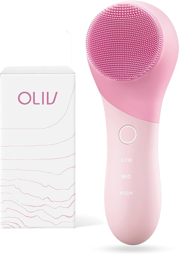 Oliv Facial Cleansing Brush - Sonic Exfoliate Face Cleaner Brush, Facial Cleanser Brush - Face Br... | Amazon (US)