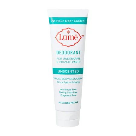 Lume Deodorant For Underarms & Private Parts 3oz Tube (Unscented) Unscented | Walmart (US)