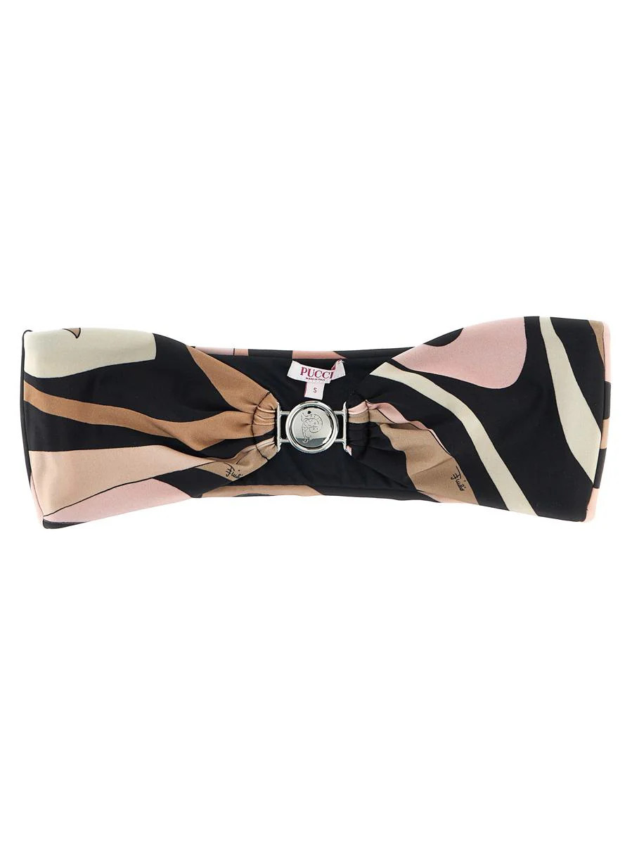 Pucci Marble Bikini Top | Baltini