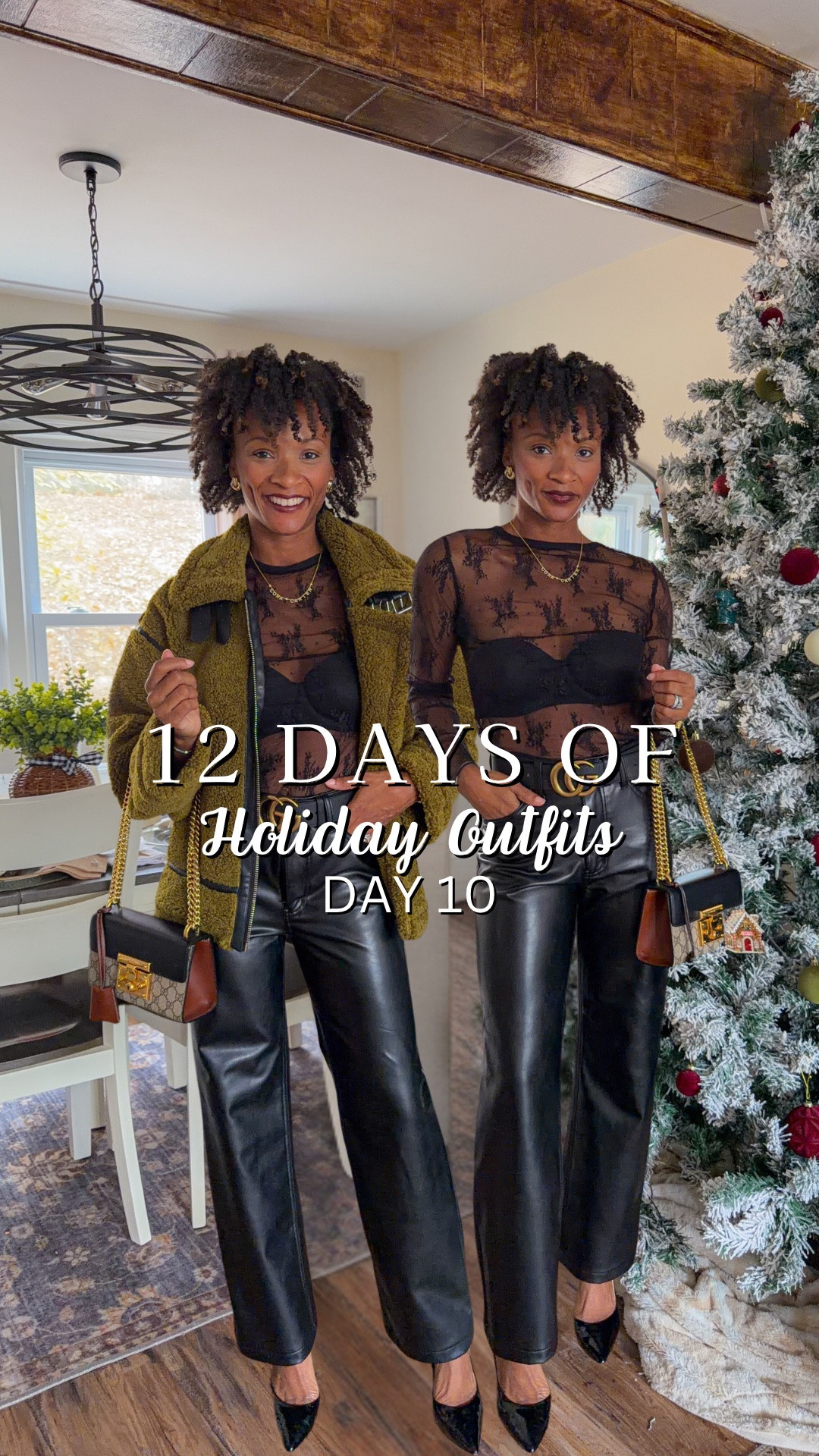12 Days of Holiday Outfits: Day 10

My pants are the 90s Relaxed Vegan Leather Pants and I’m wearing Curve Love size 2 and they give a looser fit.  My normal size is 25 and they would work fine in the regular fit but I think I bought these postpartum so they are up a size.

#LTKHoliday