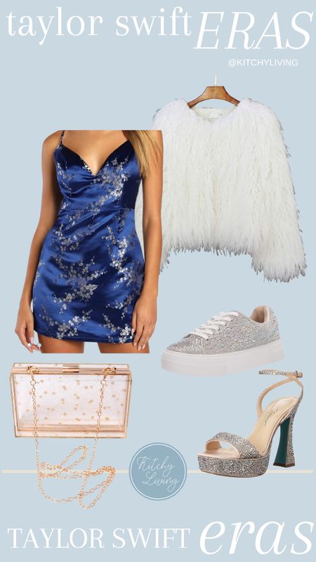 Taylor Swift Eras Tour Outfit Inspired by MIDNIGHTS 💙🌙✨ #taylorswift #taylorswifteras #erastour #erastouroutfit #taylorswiftred #clearbag #stadiumtour 

#LTKunder50 #LTKunder100 #LTKFestival