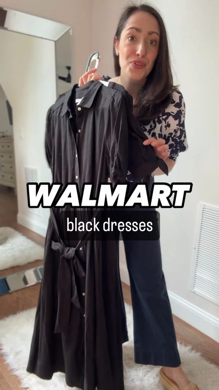 Walmart Wednesday
Walmart black dresses
Affordable fashion
Little black dress
Shirtdress
Wedding guest dress 

#LTKWedding #LTKFindsUnder50 #LTKVideo