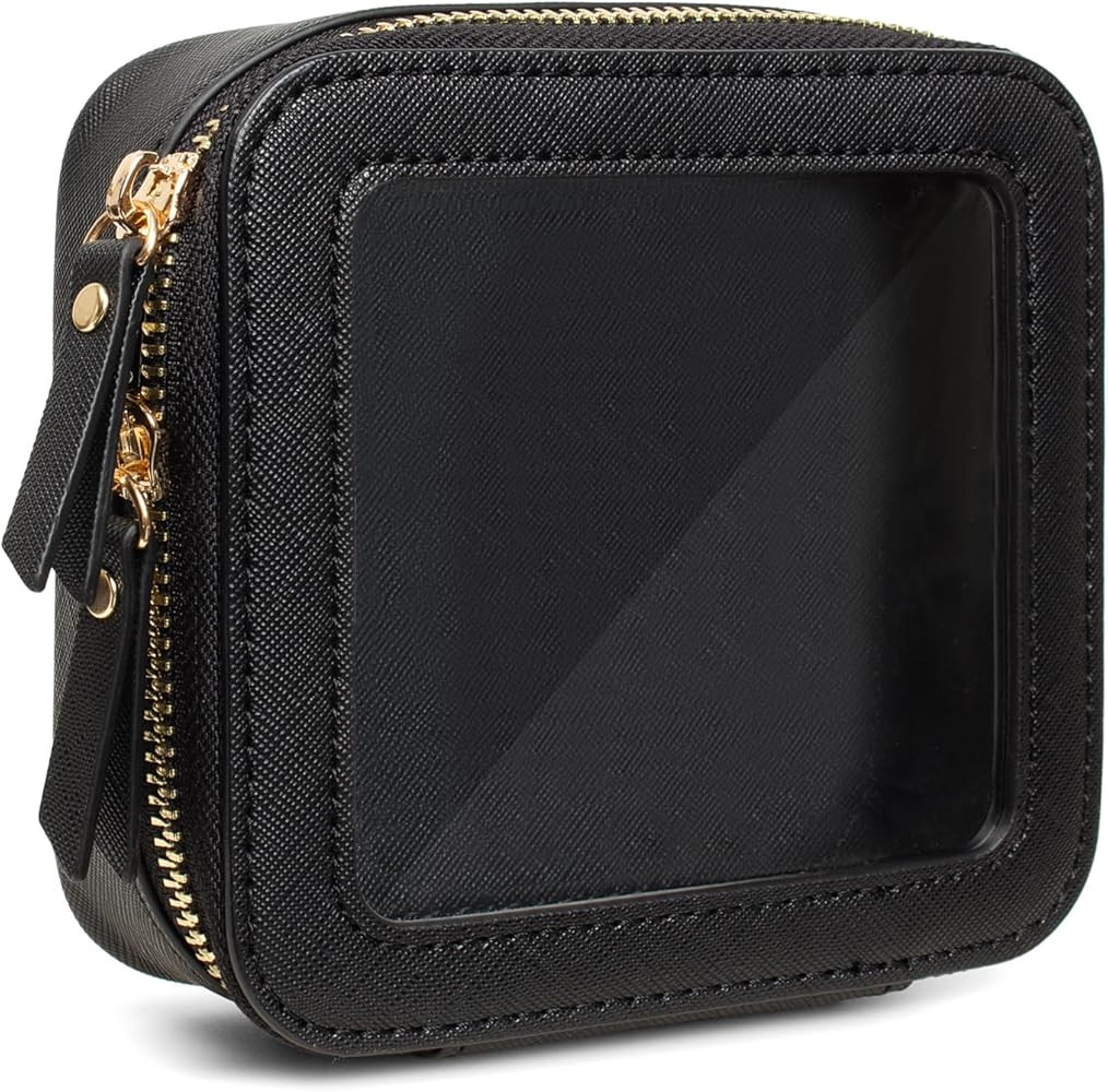Small Clear Makeup Bag, Mini Makeup Pouch TSA Approved Toiletry Bag for Women Travel Makeup Bag C... | Amazon (US)