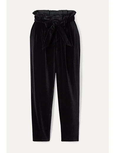Farrel oversized belted velvet pants | NET-A-PORTER (US)